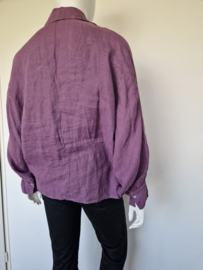 La Salle Amsterdam blouse. Maat 42. Paars.