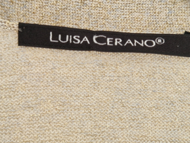 Luisa Cerano vest. Maat 40, Beige/goud