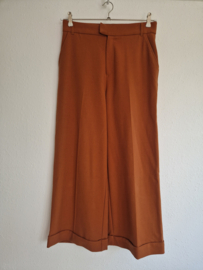 King Louie cropped pantalon. Maat 38, Karamel.