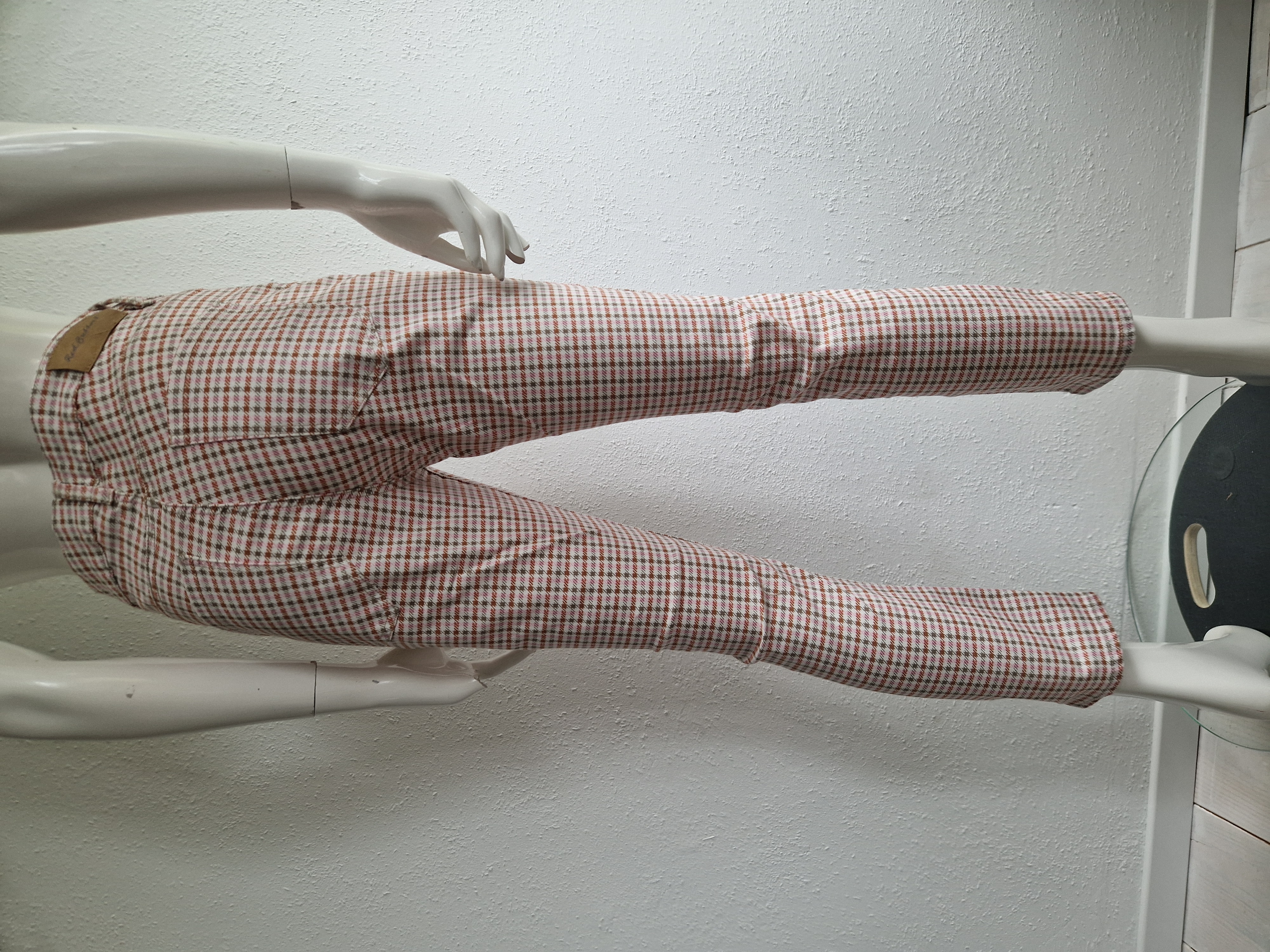 Red Button cropped pantalon. Maat 38, Pied de poule.