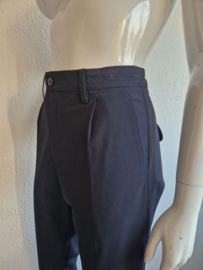 Zenggi cropped pantalon. Maat 2, Donkerblauw.