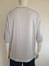 Yaya oversized t-shirt. Maat 38. Ijsblauw.