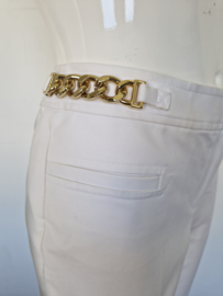 Michael Kors pantalon. Mt. 10. Wit/goudkleurig.