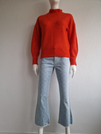 Selected Femme trui met turtleneck. Maat 38. Oranje.