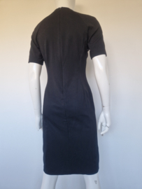 Marc Cain Collection jurk. Maat 36/38. Zwart met kleurrijke print