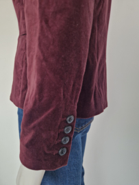 Monoprix Femme blazer. Maat 36/38, Wijnrood/fluweel.