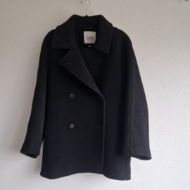 COS double breasted jas. Maat M. Zwart/wol.