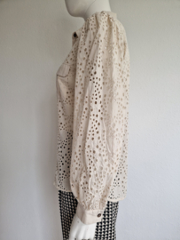 Summum Woman blouse. Maat 40, Crème/broderie.