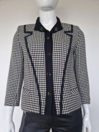 Louis Feraud vintage blazer. Maat 48,Pied de poule.