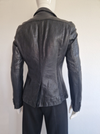 Marc O'Polo blazer. Maat 38. Zwart/leer.