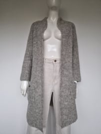 TrixenRees lang alpaca vest | Maat 1 | grijs |