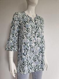 Riani blouse top. Maat 38, Creme/bloemenprint.