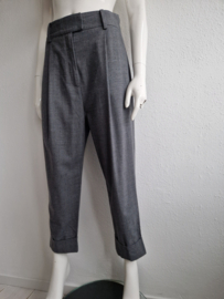 Cos cropped bandplooi pantalon. Maat 38, Grijs/wol.