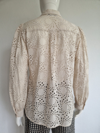 Summum Woman blouse. Maat 40, Crème/broderie.