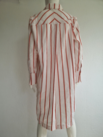 Oilily jurk Dreux. Maat 40, Wit/rood gestreept.