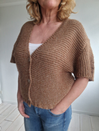 En Vogue vest. Maat S. Bruin/goud.