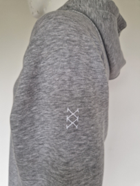 Sneakerdresses hoodie jurk | Maat L | Grijs |