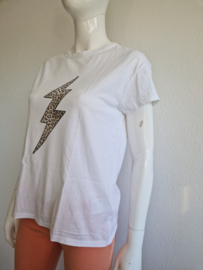 SET shirt. Maat 34/36, Wit/print.