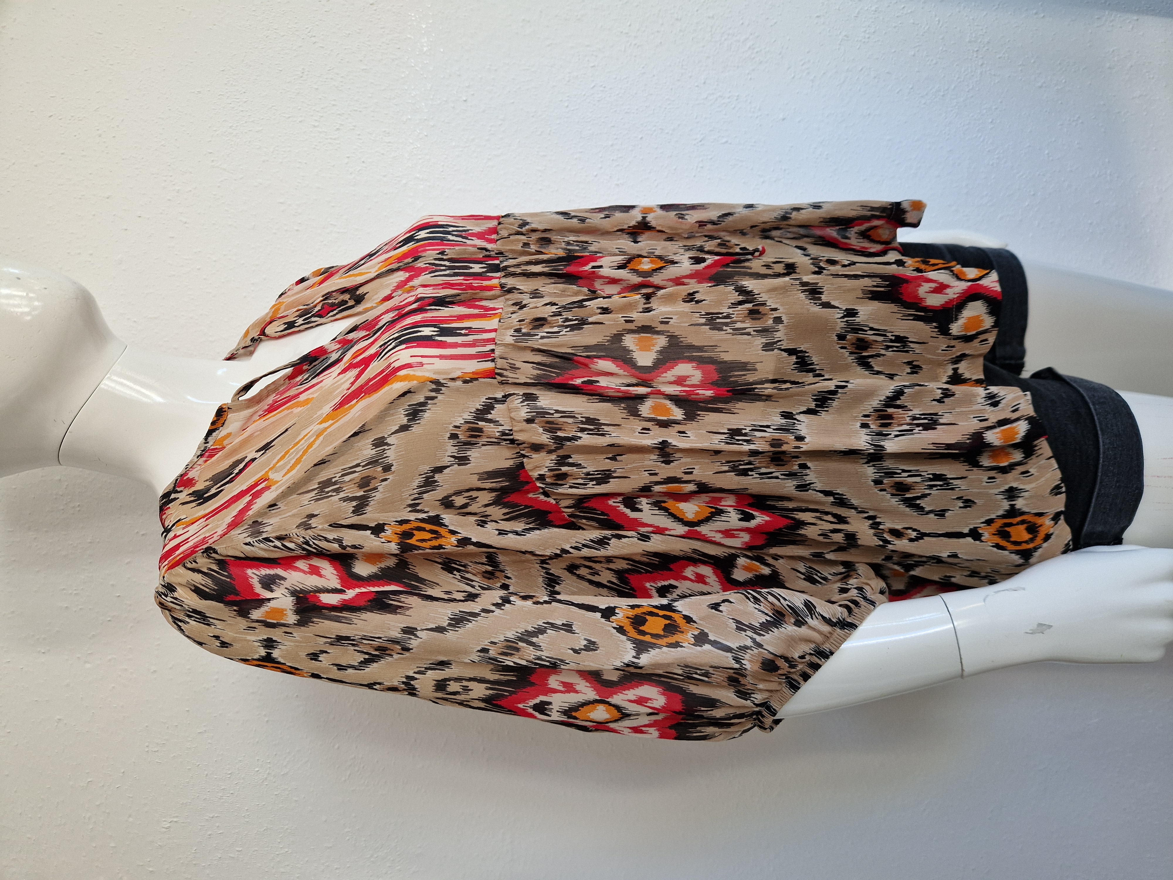 Summum blouse top. Maat 36, Roze/beige.