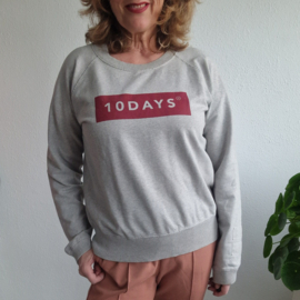 10Days logo sweater. Maat 1, Grijs.