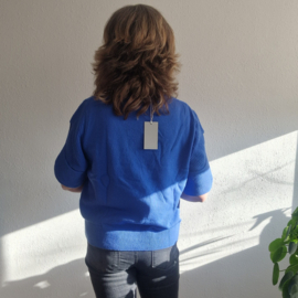 COS gebreide trui. Maat L. Blauw.