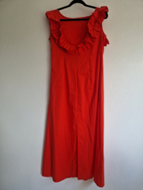 Via Fillungo maxi jurk. Maat L. Rood.