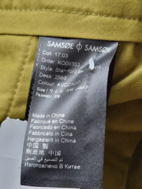 Samsoe & Samsoe pantalon Stamford. Maat 36/38, Frisgroen.