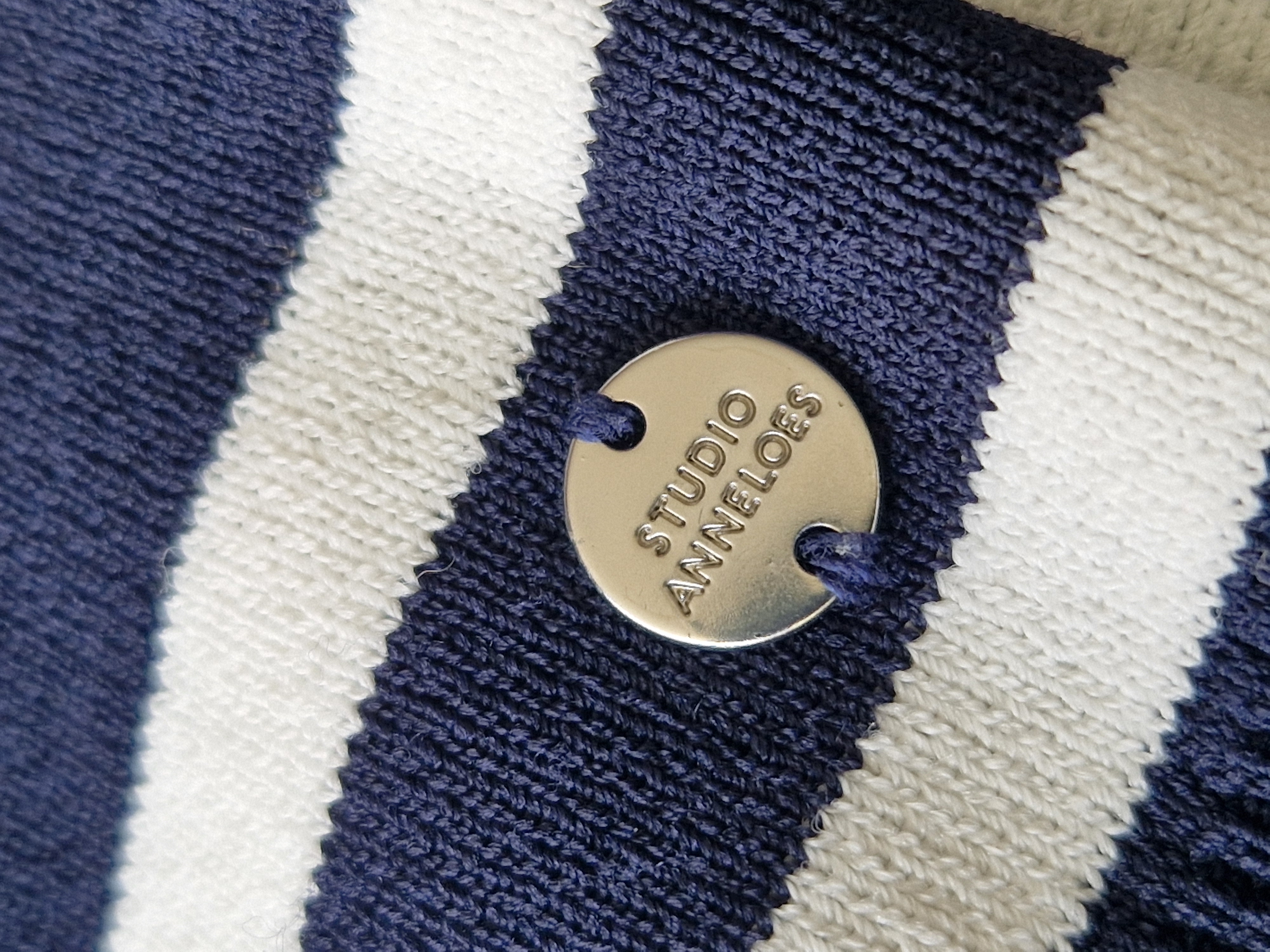 Studio Anneloes Luna Stripe pullover. Maat M.Blauw/wit.