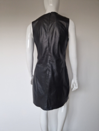 Marc O'Polo jurk. Maat 40, Zwart/lamsleer.