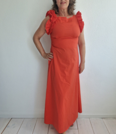 Via Fillungo maxi jurk. Maat L. Rood.