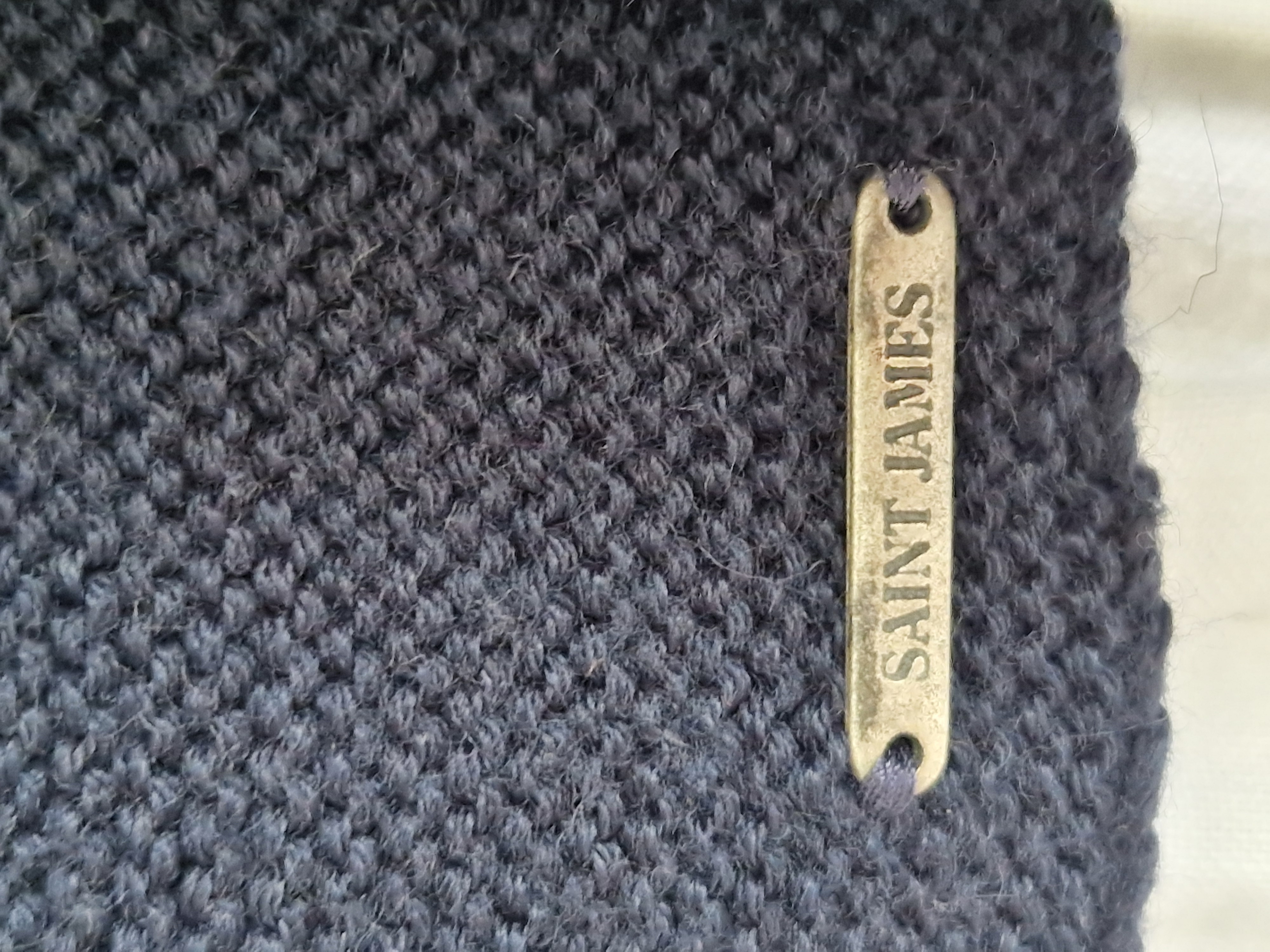 Saint James vest. Maat 40/42. Donkerblauw/wol.