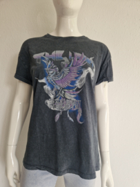 Alix T-shirt. Maat S. Grijs/print.