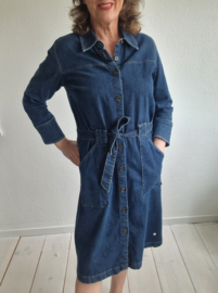 Mos Mosh Selby denim jurk. Maat M. Blauw