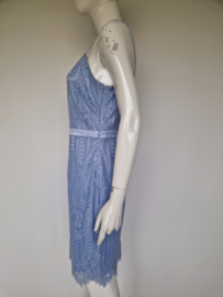 Steps kanten jurk met bolero. Maat 38/40. Lichtblauw