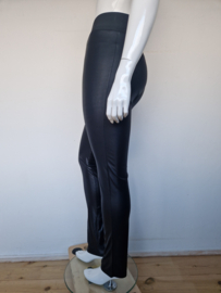 Sarah Pacini legging. Maat 2, Zwart/imitatie leer.