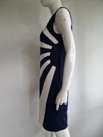 Ashley Brooke jurk. Maat 38/40, Blauw/crème gestreept.
