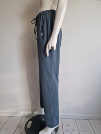 Penn&Ink pantalon. Maat 40. Blauw/grijs/travelstof.