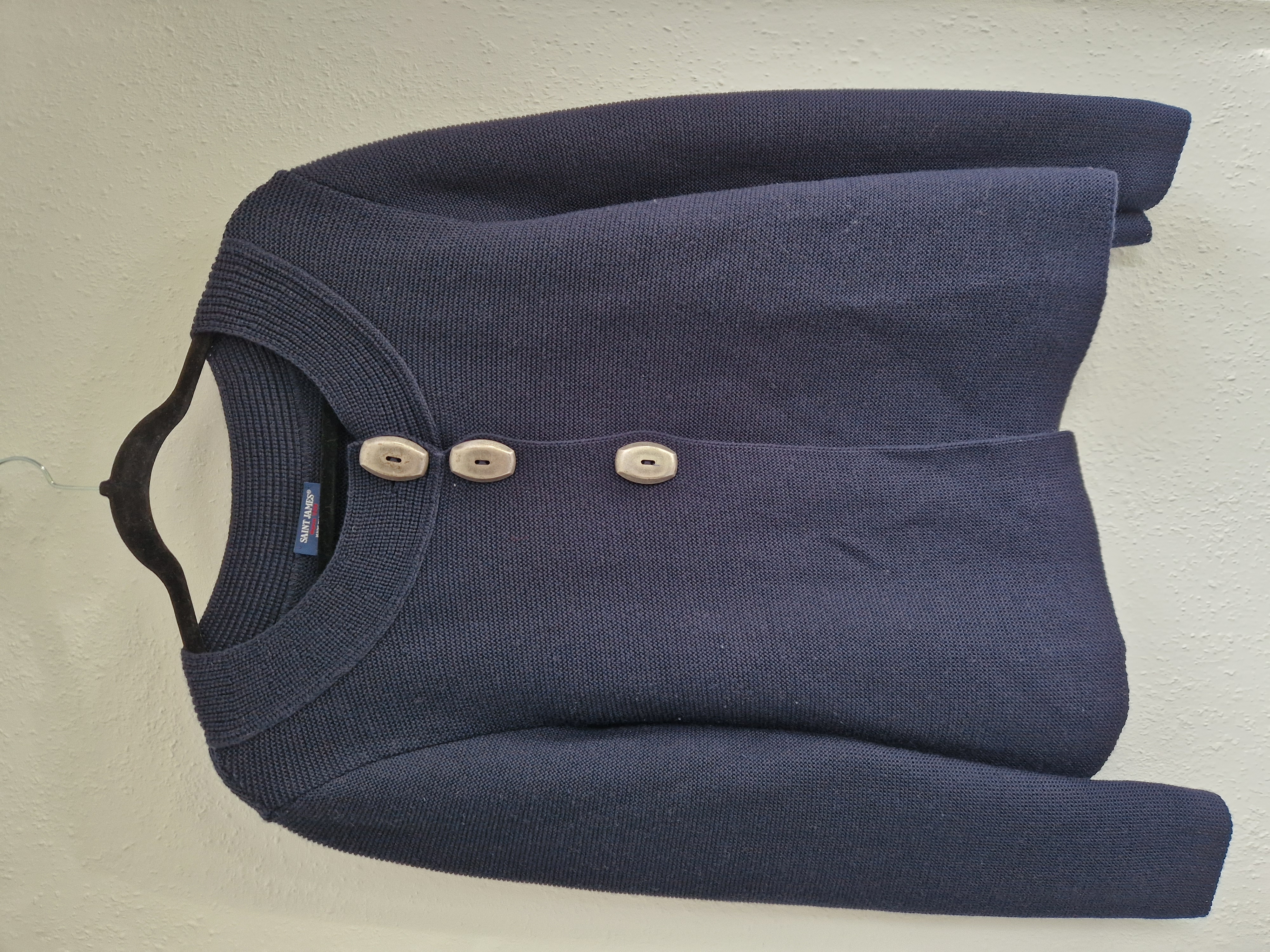 Saint James vest. Maat 40/42. Donkerblauw/wol.