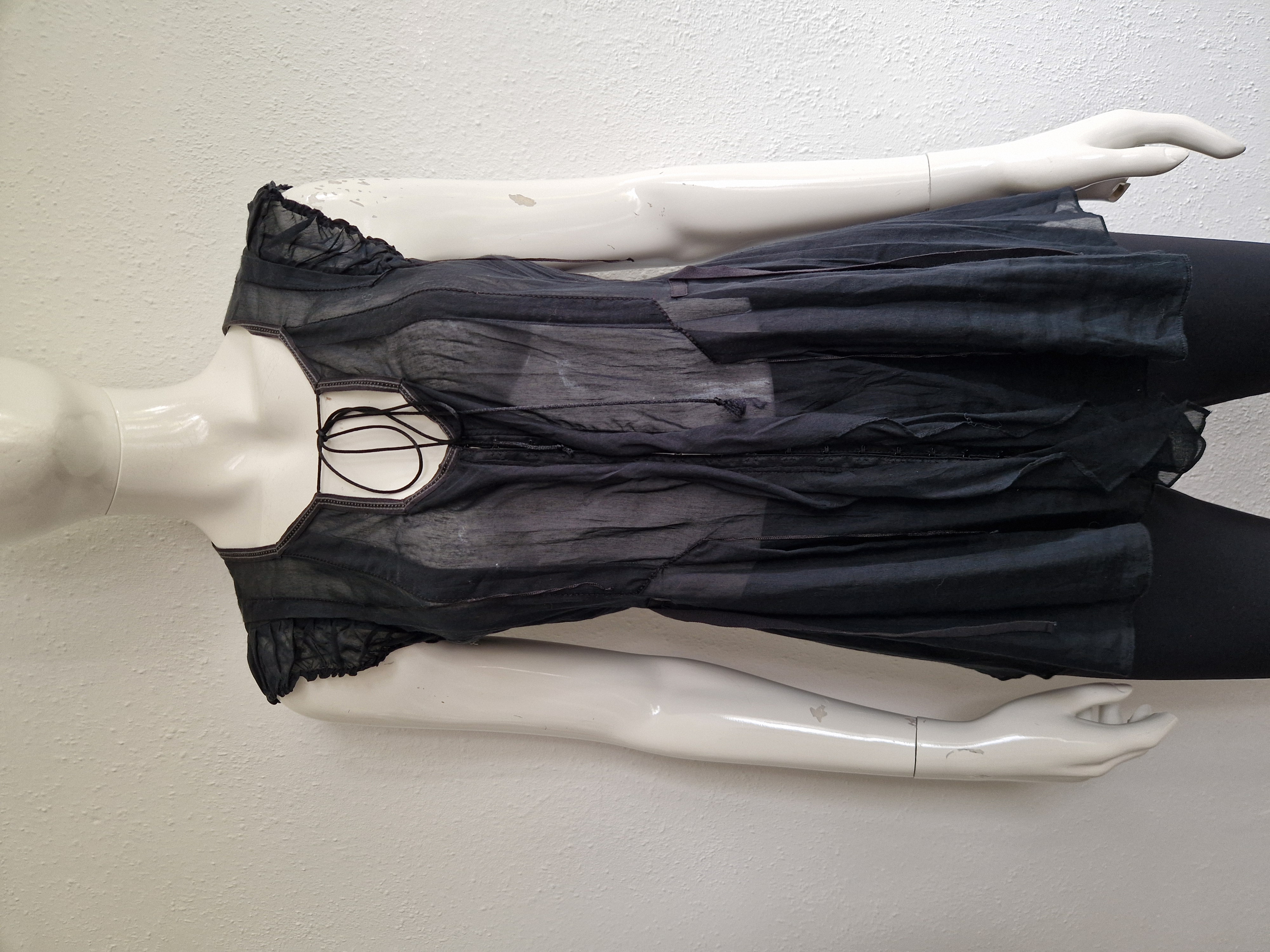 Le Jean de Marithé & Francois Girbaud top. Maat 38, Zwart