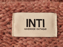 INTI handgebreide trui | Maat 40/42 | Poederroze | Alpaca |