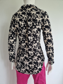 Fabienne Chapot Lily blouse. Maat 36, Crème/zwart.