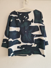 COS top met grafische print. Maat 38. All over print.