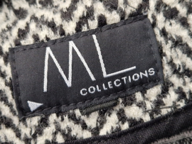 ML Collections wollen mantel. Maat M. Visgraat
