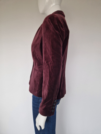 Monoprix Femme blazer. Maat 36/38, Wijnrood/fluweel.