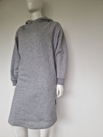 Sneakerdresses hoodie jurk | Maat L | Grijs |