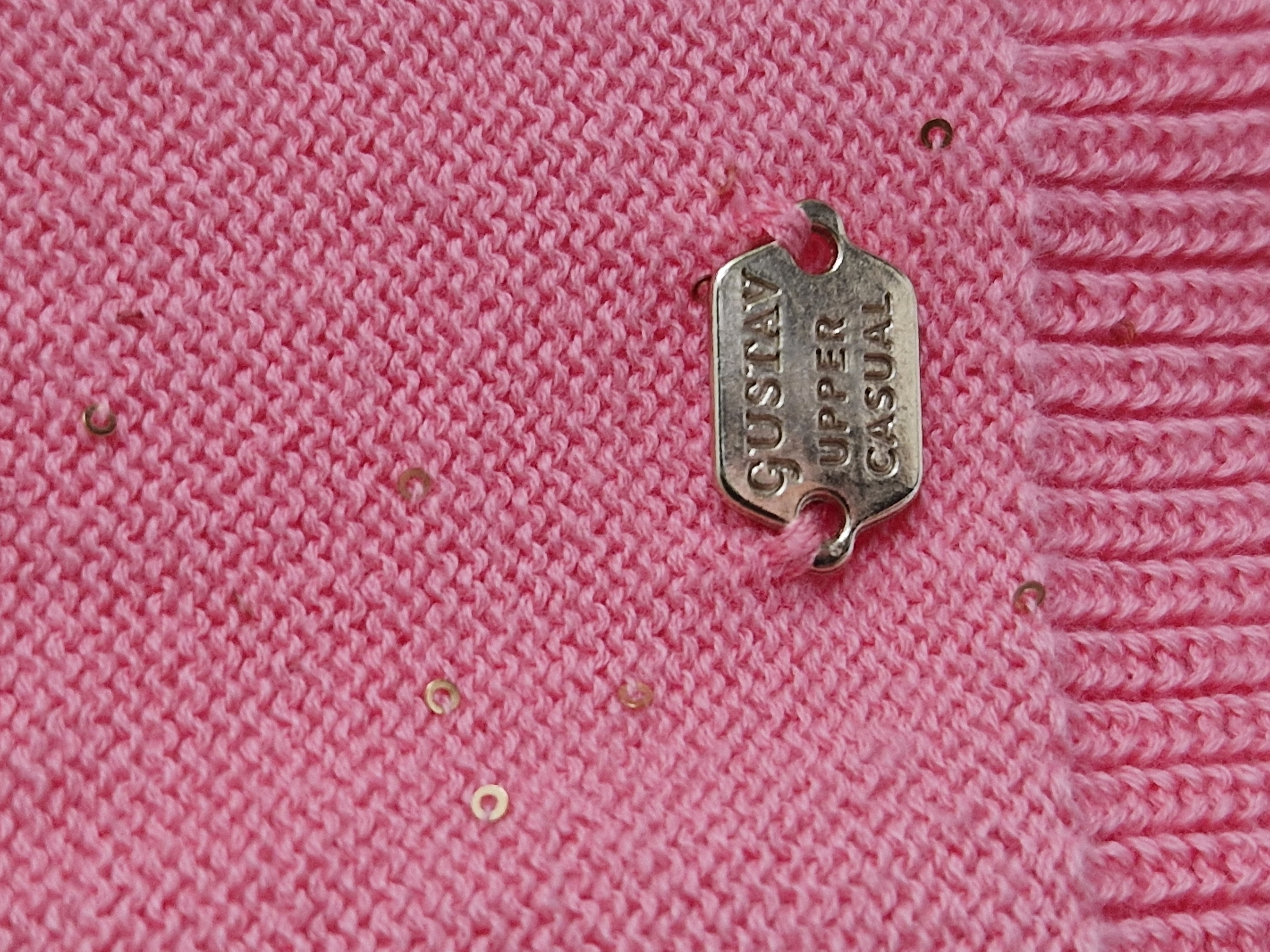 Gustav trui Jazzy. Maat M. Roze/glitters