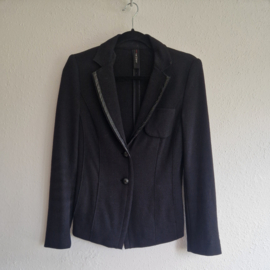 Marc Cain blazer. Maat N3, Zwart/scheerwol