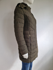 Joules winterjas. Maat 38. Olijfgroen.