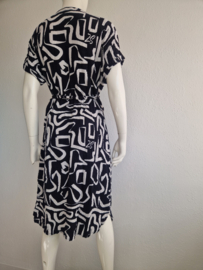 Zoso jurk Roxy. Maat M. Zwart/wit/print.