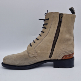 Floris van Bommel enkellaarsjes. Maat 37,Beige/suède.